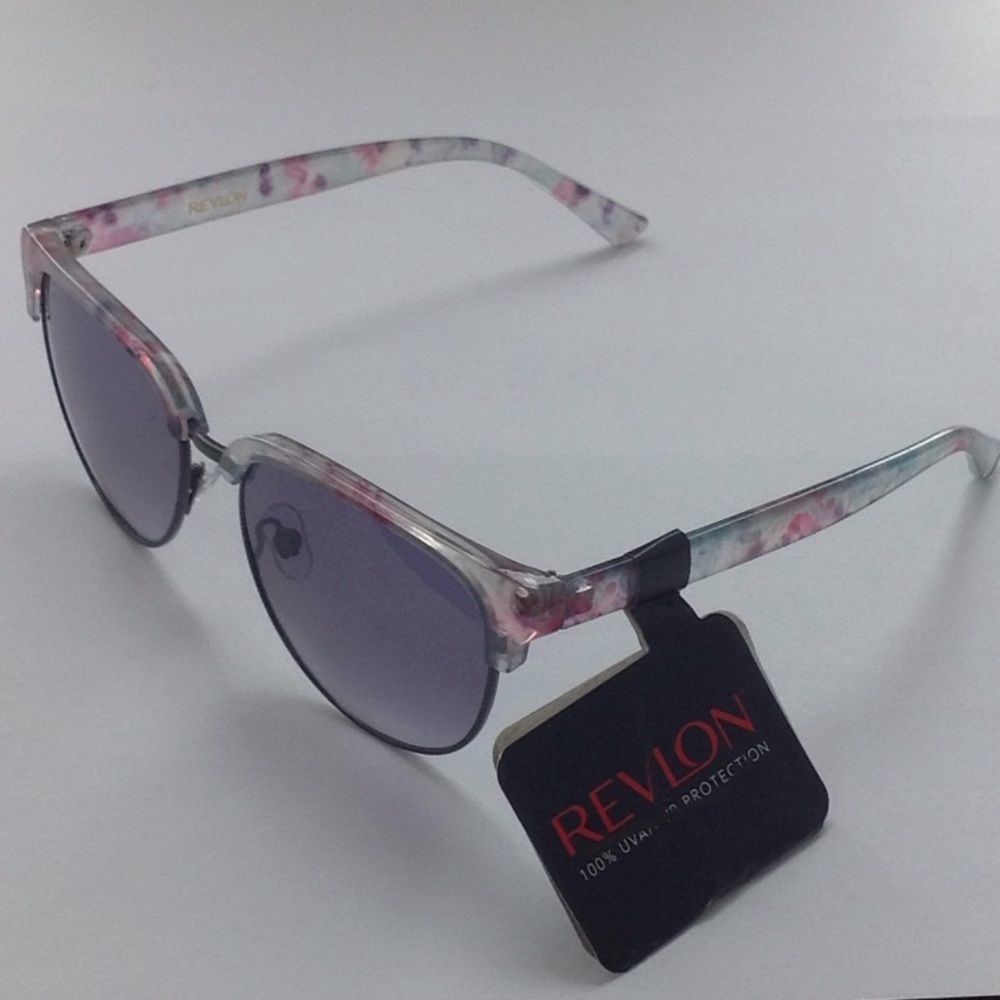 Revlon Tinted Lens Aviator TyeDye Frame Sunglasses